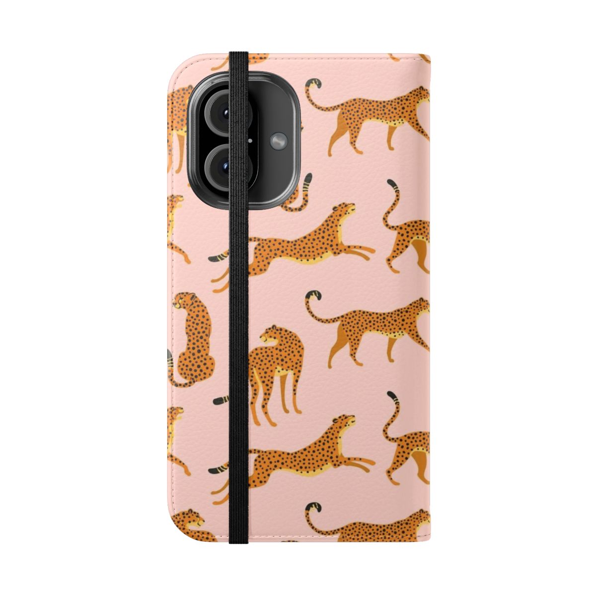 Vibrant leopard or cheetah print pattern phone case cover - Folded Front