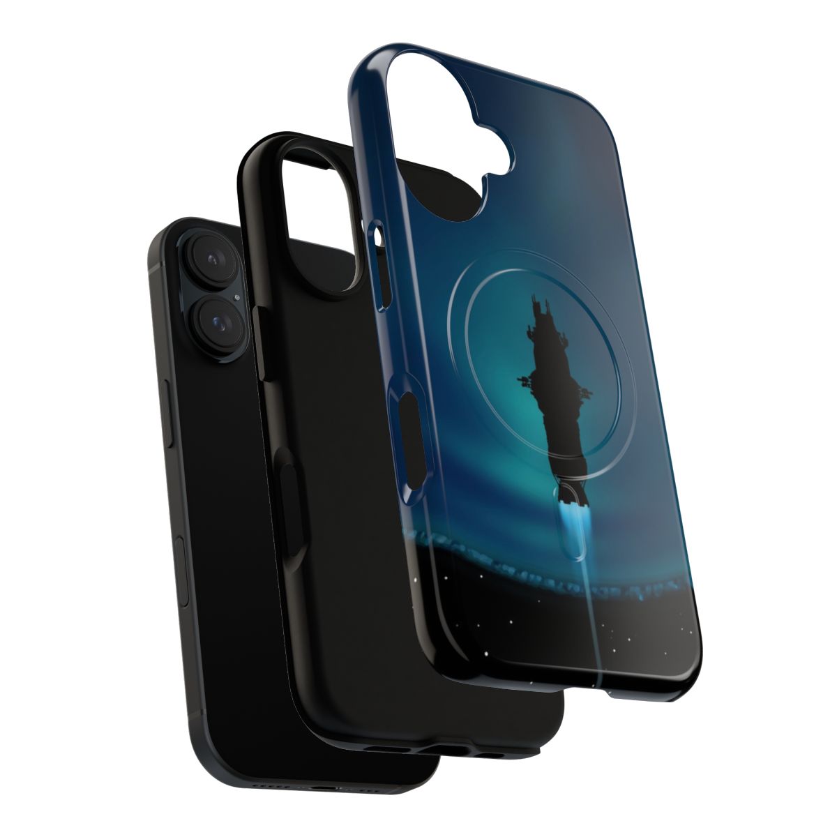 Rocinante silhouette design on a tough phone case for The Expanse fans - Layers