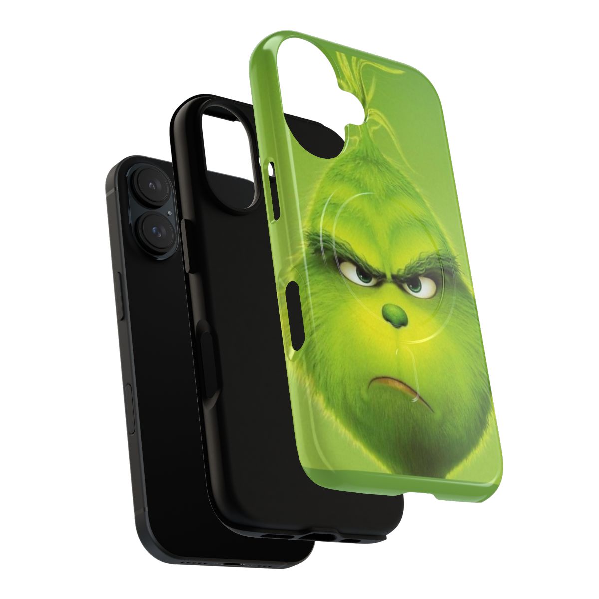 Magnetic Tough Grinch-Inspired Phone Case - Layers