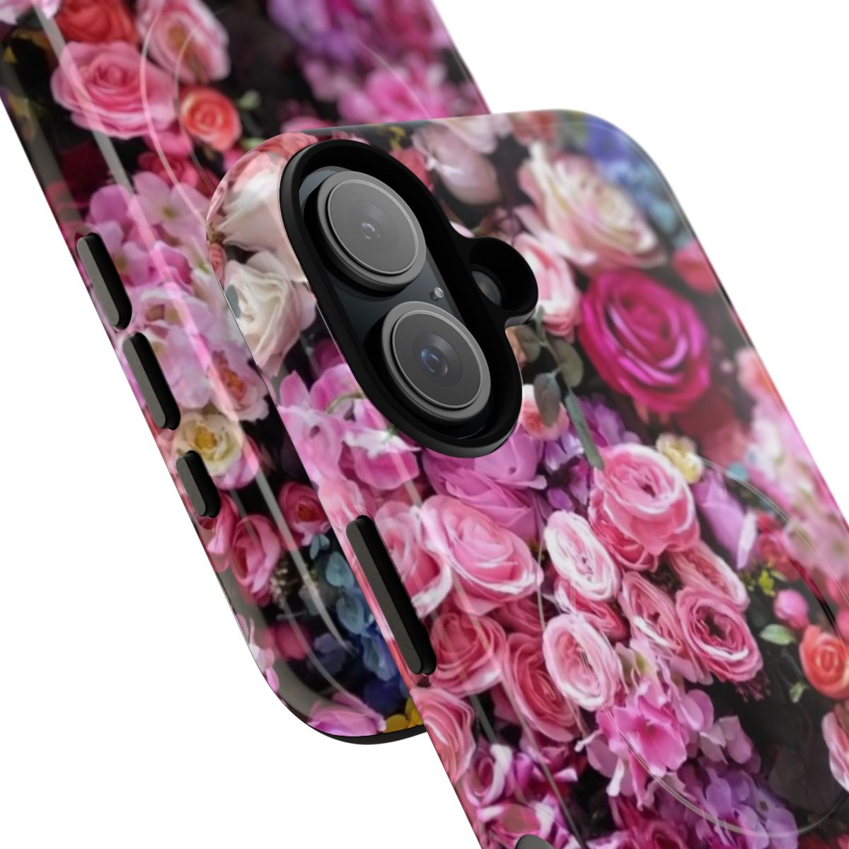 Colorful floral pattern phone case for iPhone 12 Pro Max - Detail