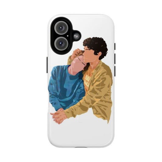 Magnetic tough phone case featuring characters from the Netflix series Young Royals