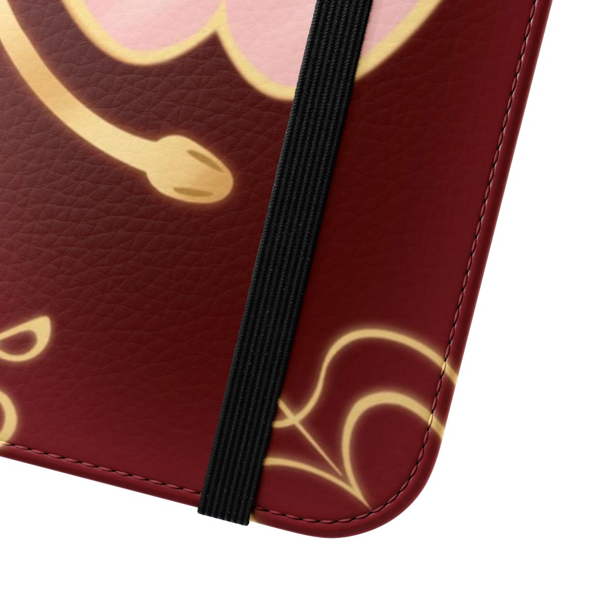 Anime-style Hazbin Hotel flip cover phone case featuring the character Charlie Morningstar - Close Up