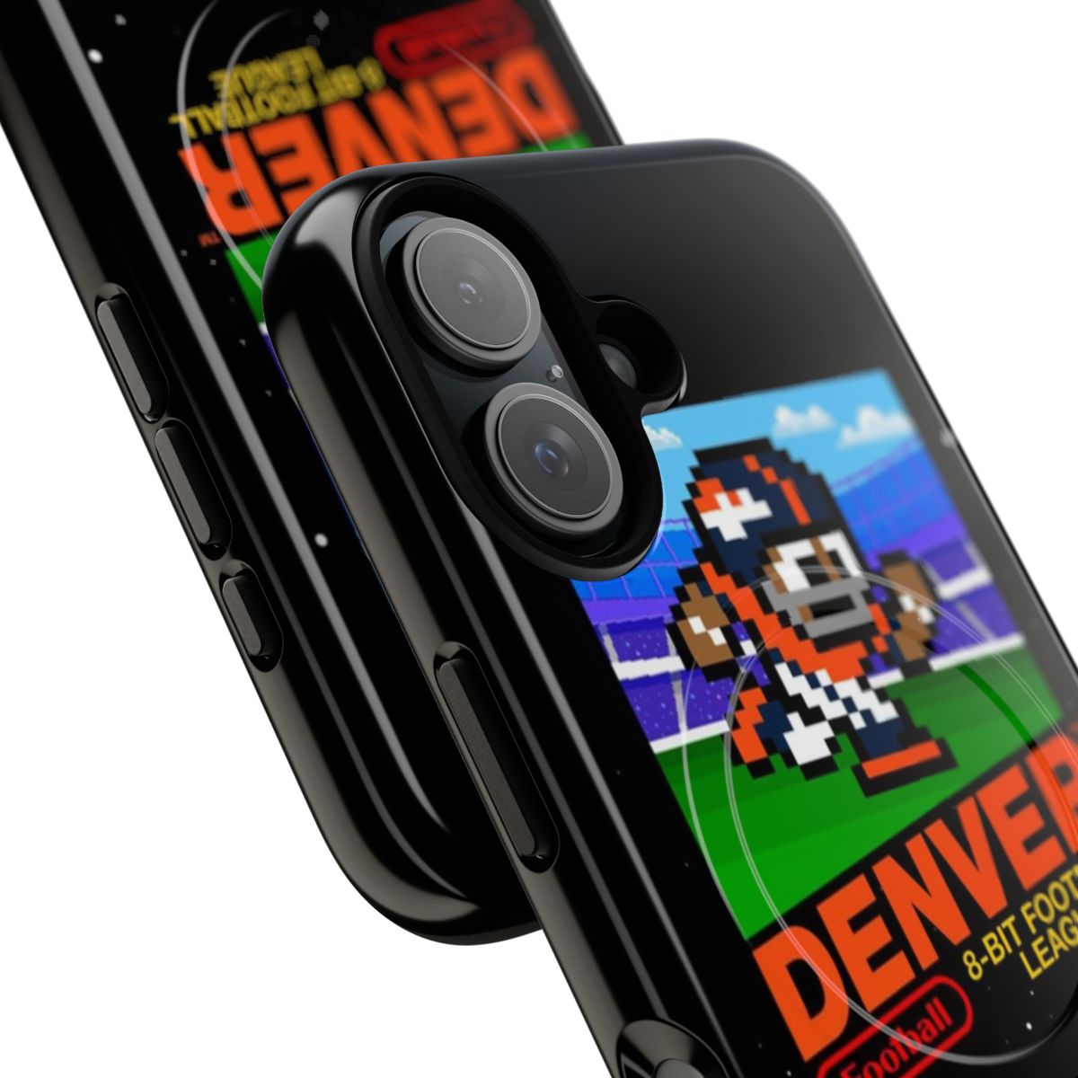 Retro Denver Broncos Inspired Tough Phone Case - Detail