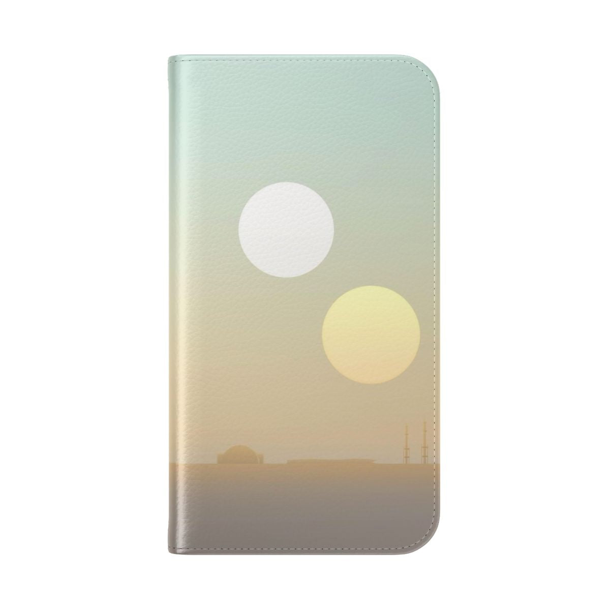 Dual Suns Desert Phone Case - Sci-Fi Inspired Mobile Phone Cover - Folded Back