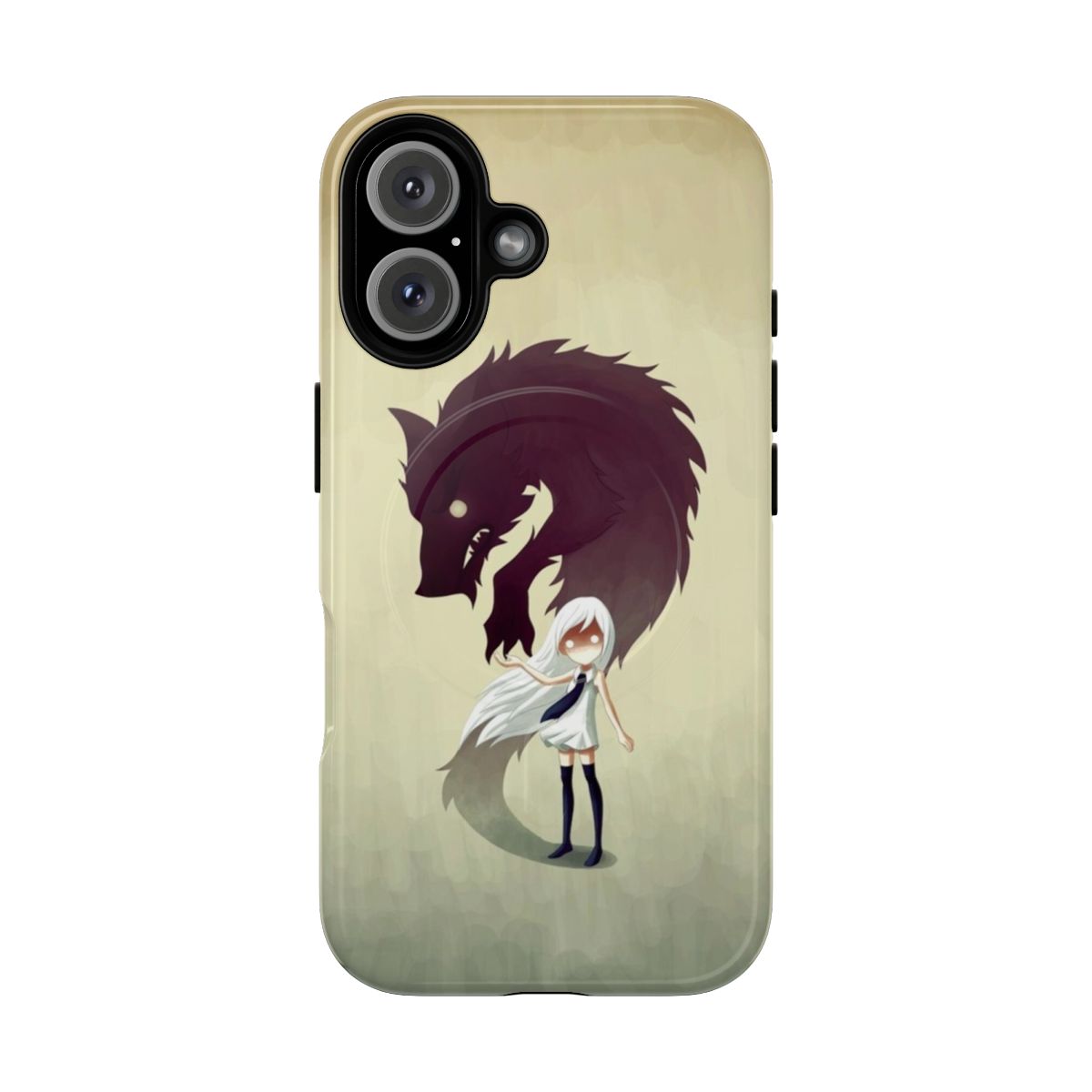 Werewolf-themed magnetic tough phone case with fantasy and horror design