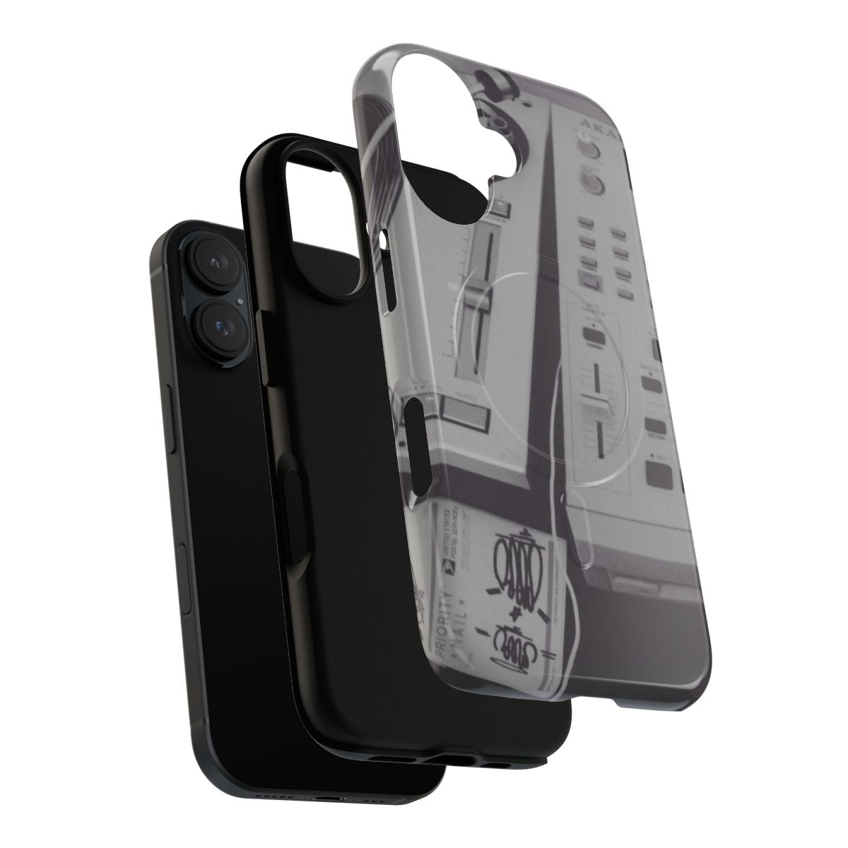 Magnetic and tough phone case with graffiti and hip hop inspired design - Layers