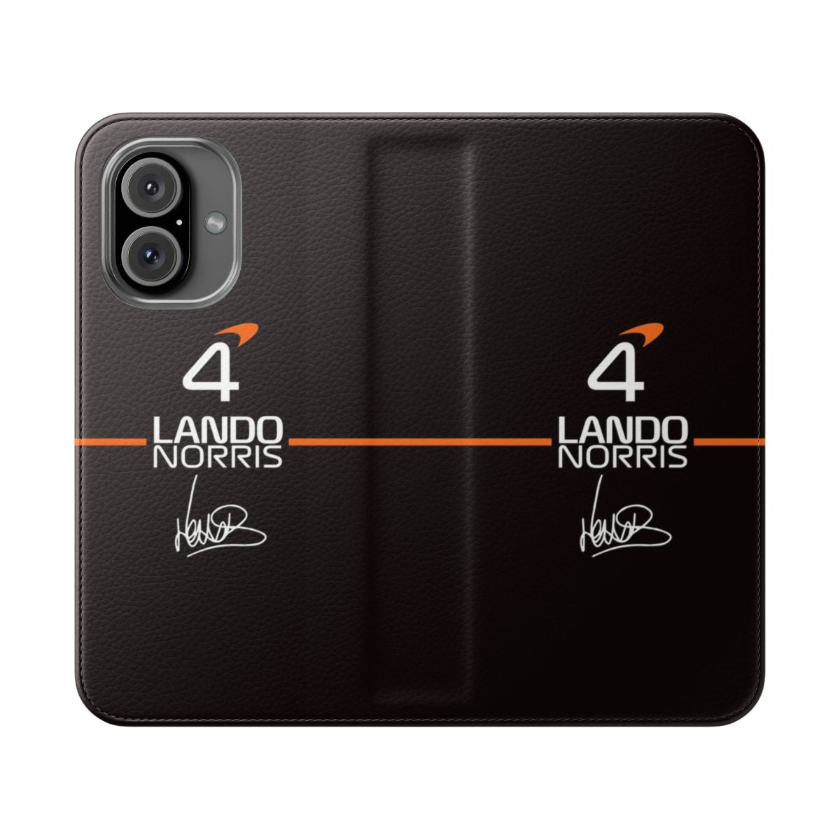 Lando Norris Inspired Phone Case with Flip Cover Design