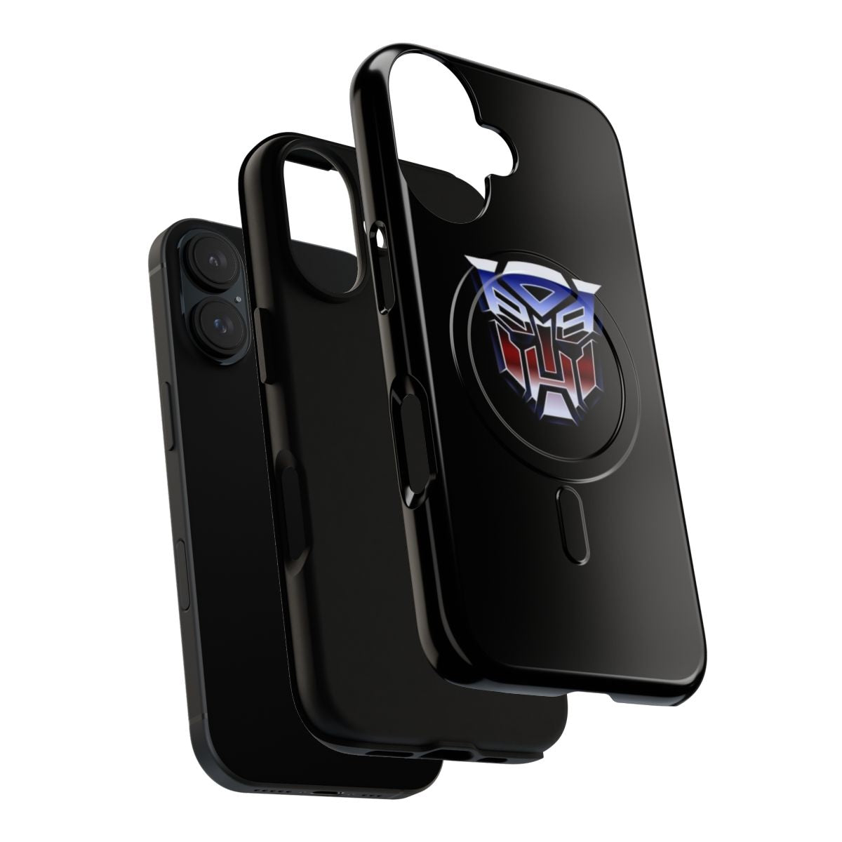 Transformers-inspired tough magnetic phone case featuring autobot logo - Layers