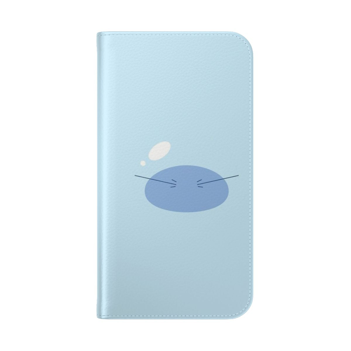 Anime-themed phone case featuring the character Rimuru Tempest transforming into a slime. - Folded Back