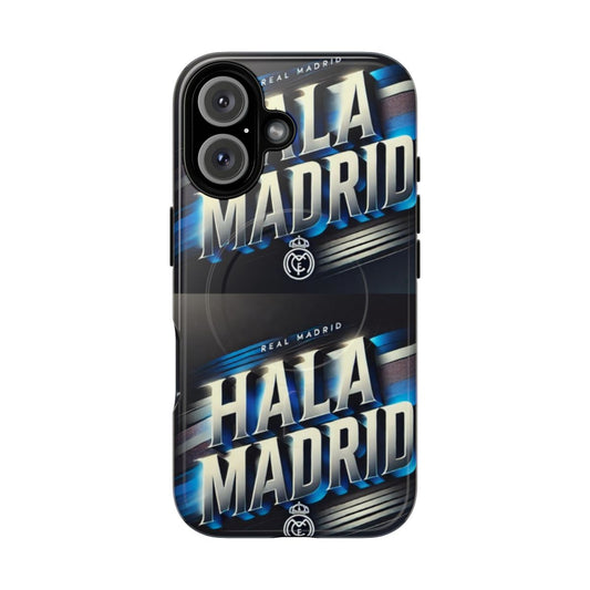 Magnetic phone case with Real Madrid-inspired design