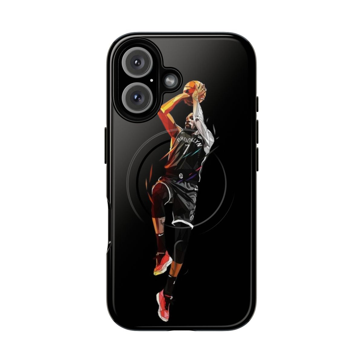 Stylish low poly digital art design phone case inspired by NBA star Kevin Durant