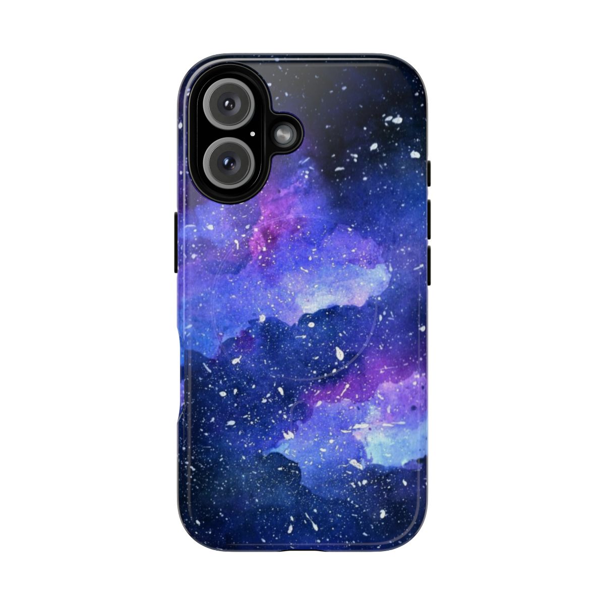 Durable and stylish galaxy-themed phone case with magnetic features