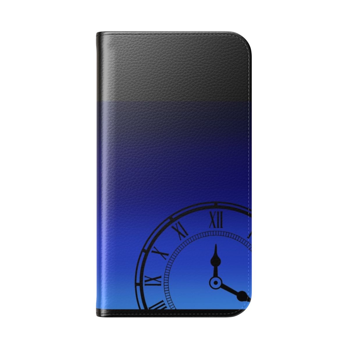 Persona 3 inspired flip cover phone case with clock design - Folded Back