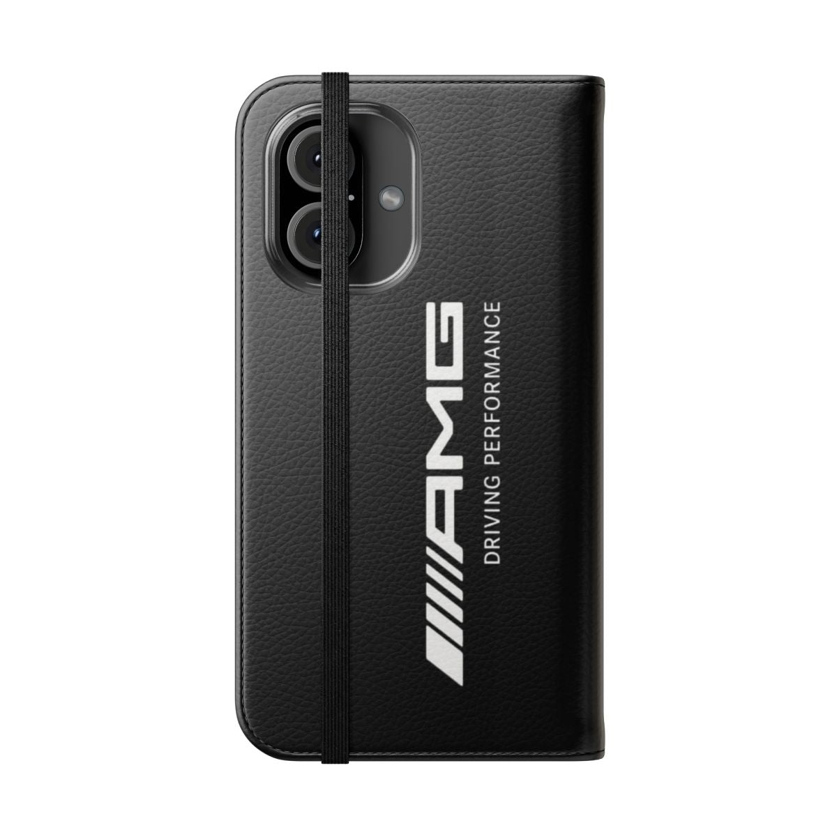 Sleek Mercedes-Benz AMG-inspired phone case with a premium flip cover design - Folded Front