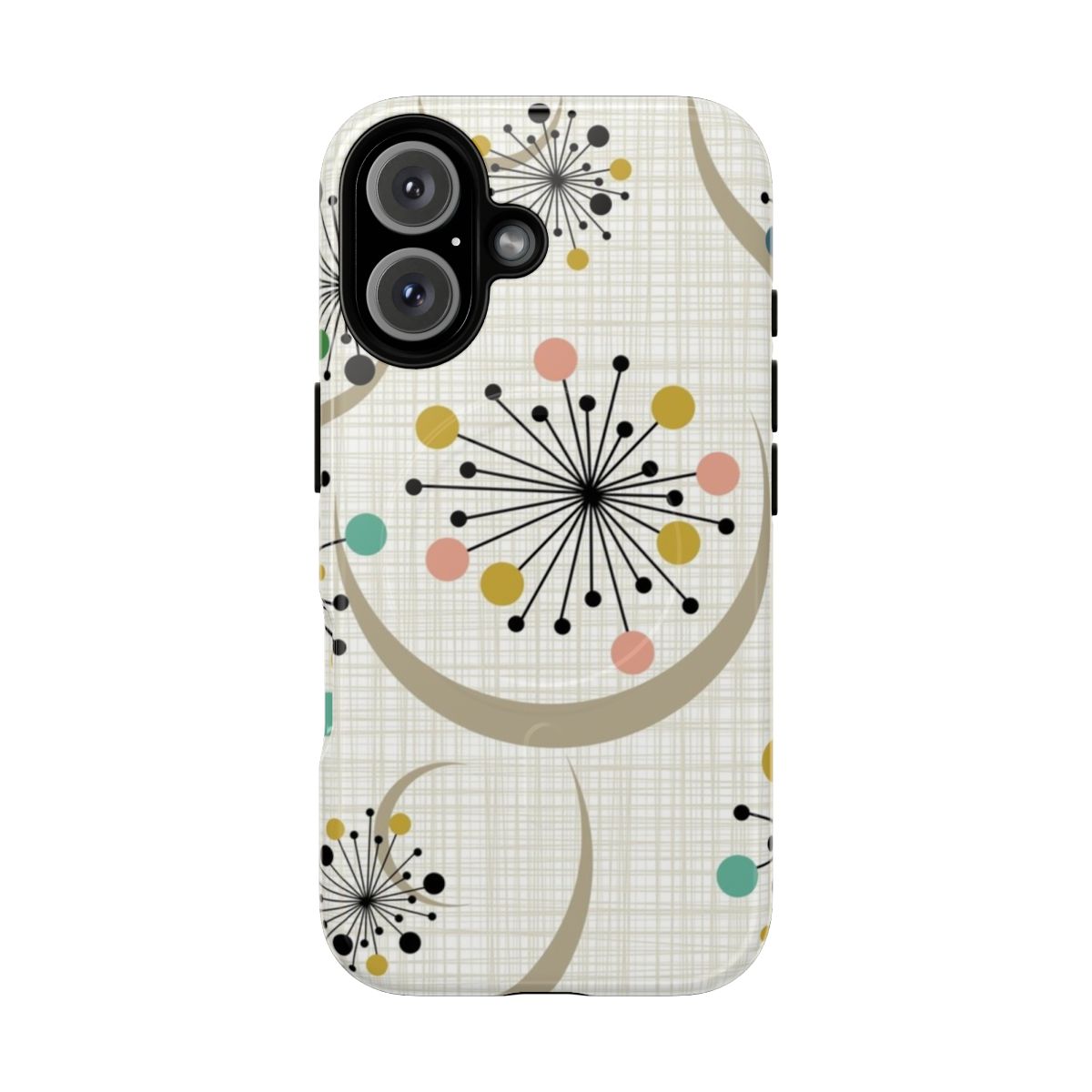 Eames-inspired starburst design phone case