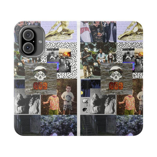 Flip phone case featuring a customizable G59-inspired design