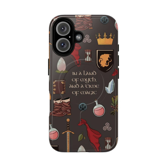 Merlin-themed magnetic tough phone case with magical elements