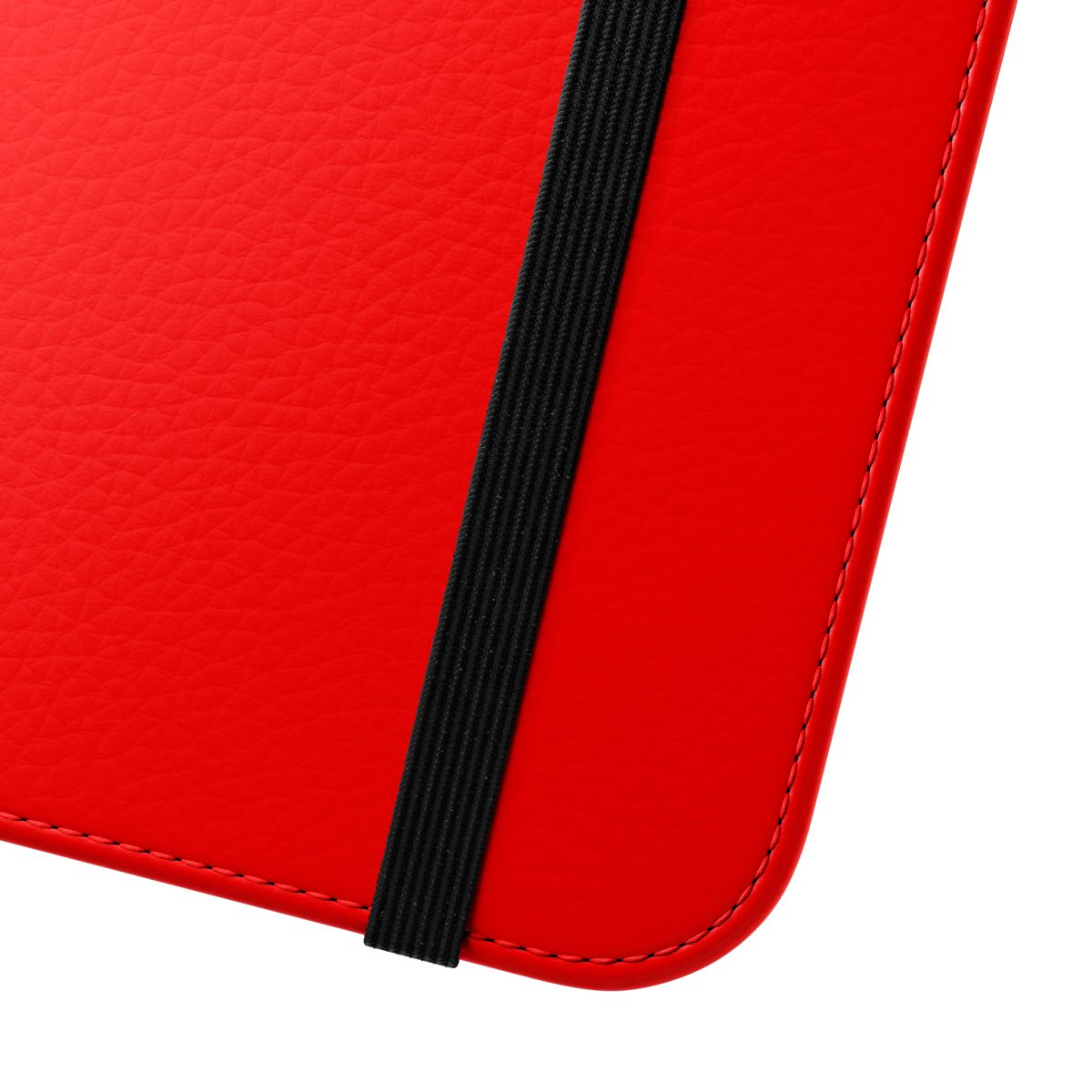 Vibrant red flip cover case for iPhone 13 Pro - Close Up