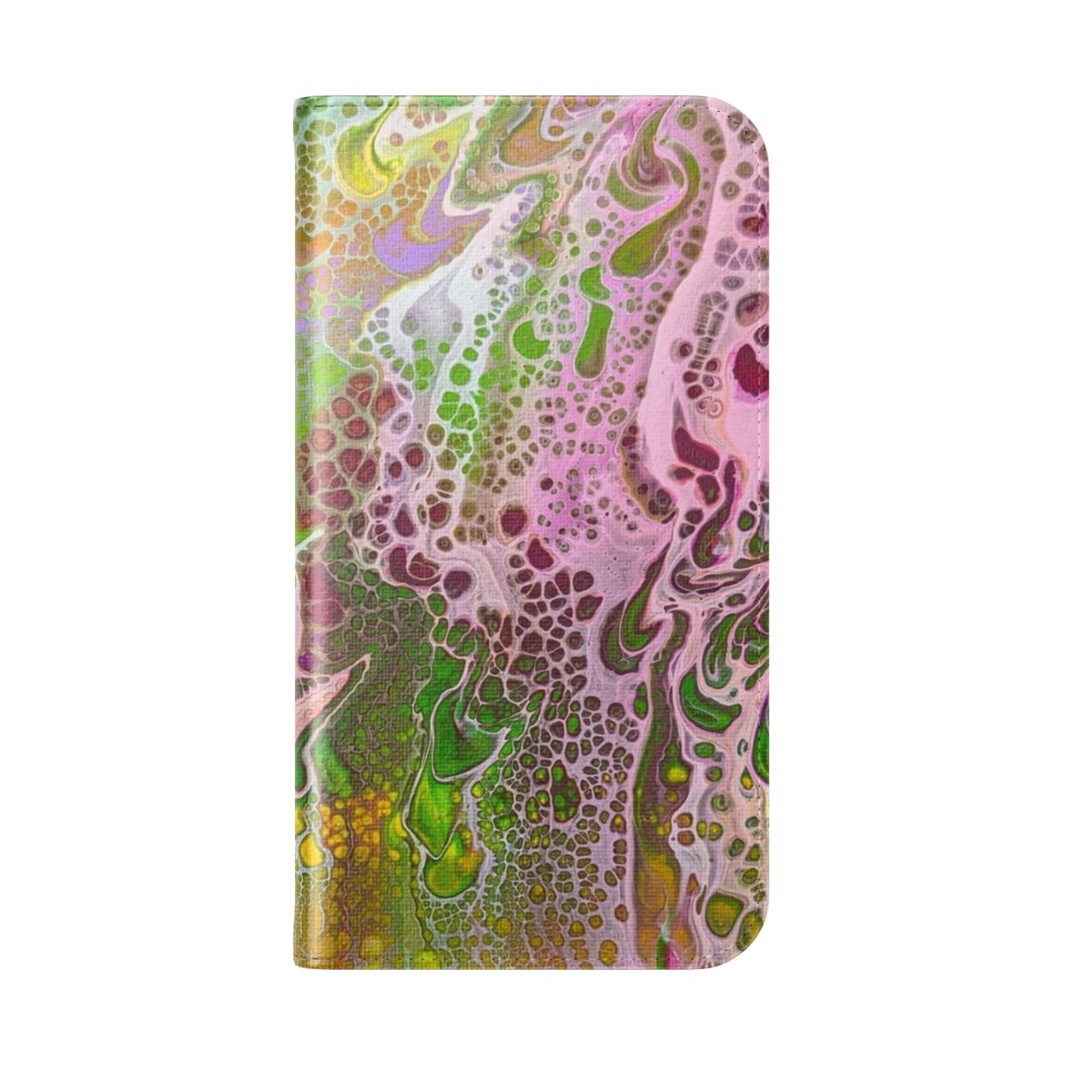 Colorful abstract acrylic painting-inspired octopus phone case - Folded Back