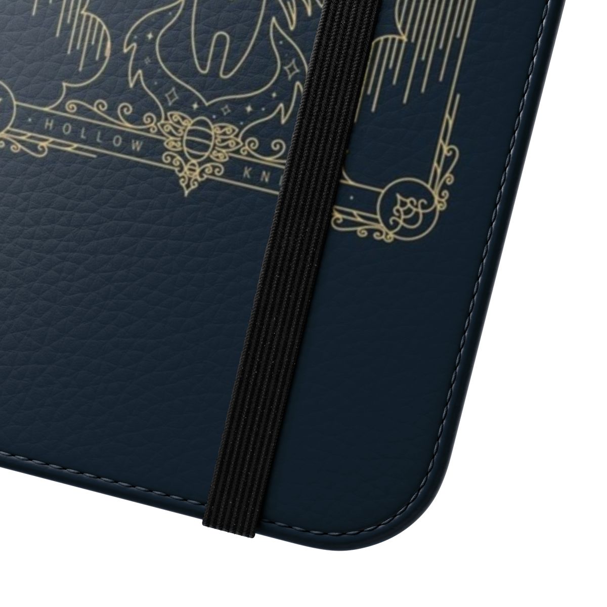 Hollow Knight inspired phone case with a pixelated design and flip cover - Close Up