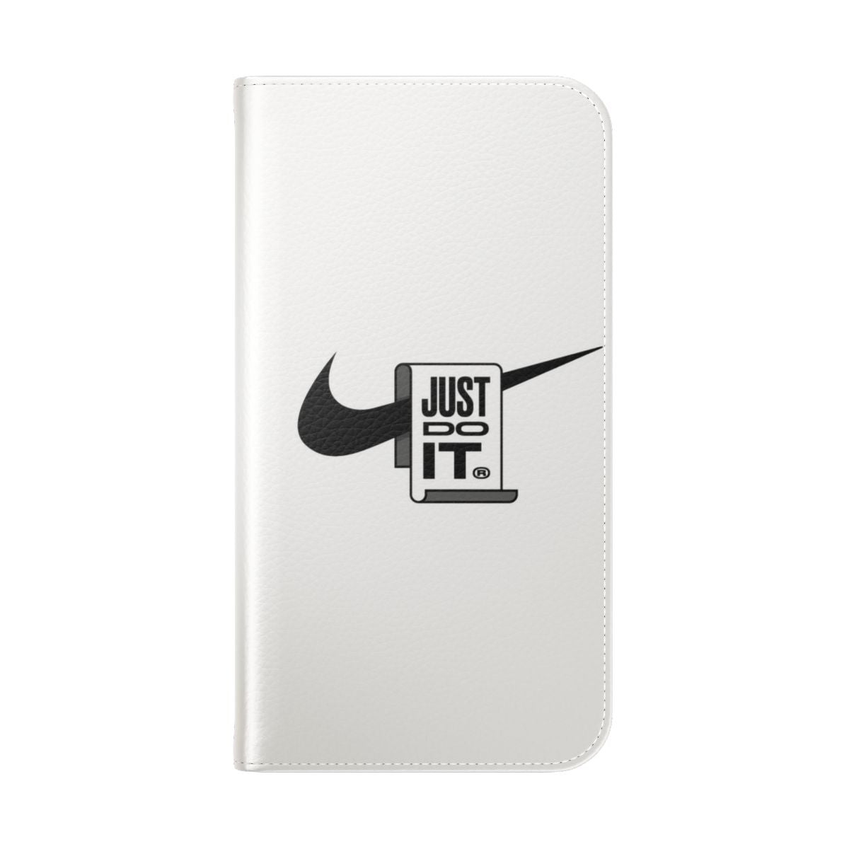 Premium Nike Logo Inspired Flip Cover Phone Case - Folded Back