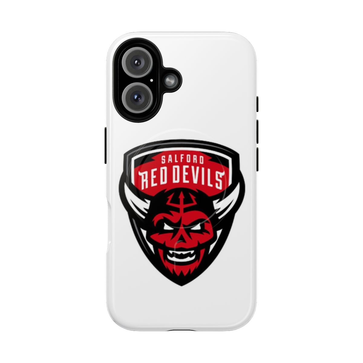 Salford Red Devils inspired phone case with a tough, magnetic design