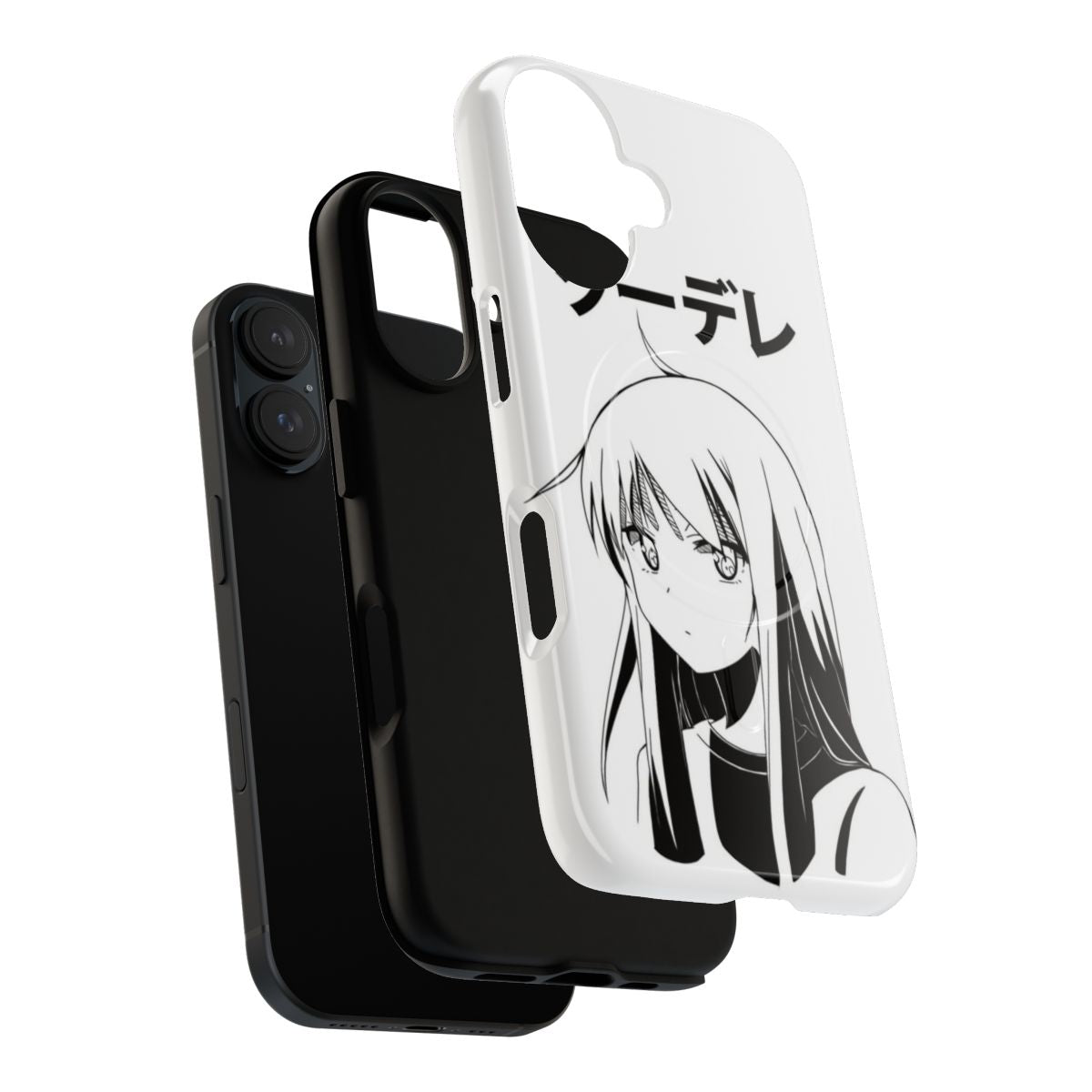 Anime-style phone case featuring Shiina Mashiro, a kuudere character - Layers