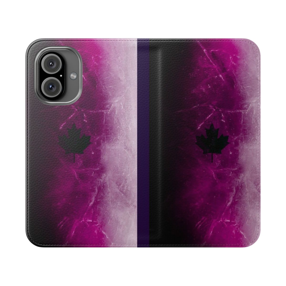 Purple Black Ice Themed Phone Case Cover