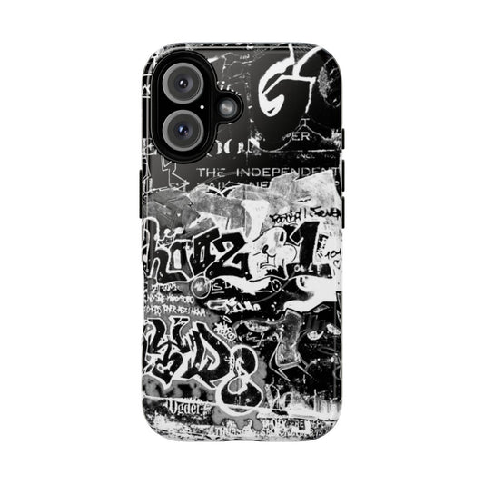 Vibrant graffiti-style artwork on a protective magnetic tough phone case