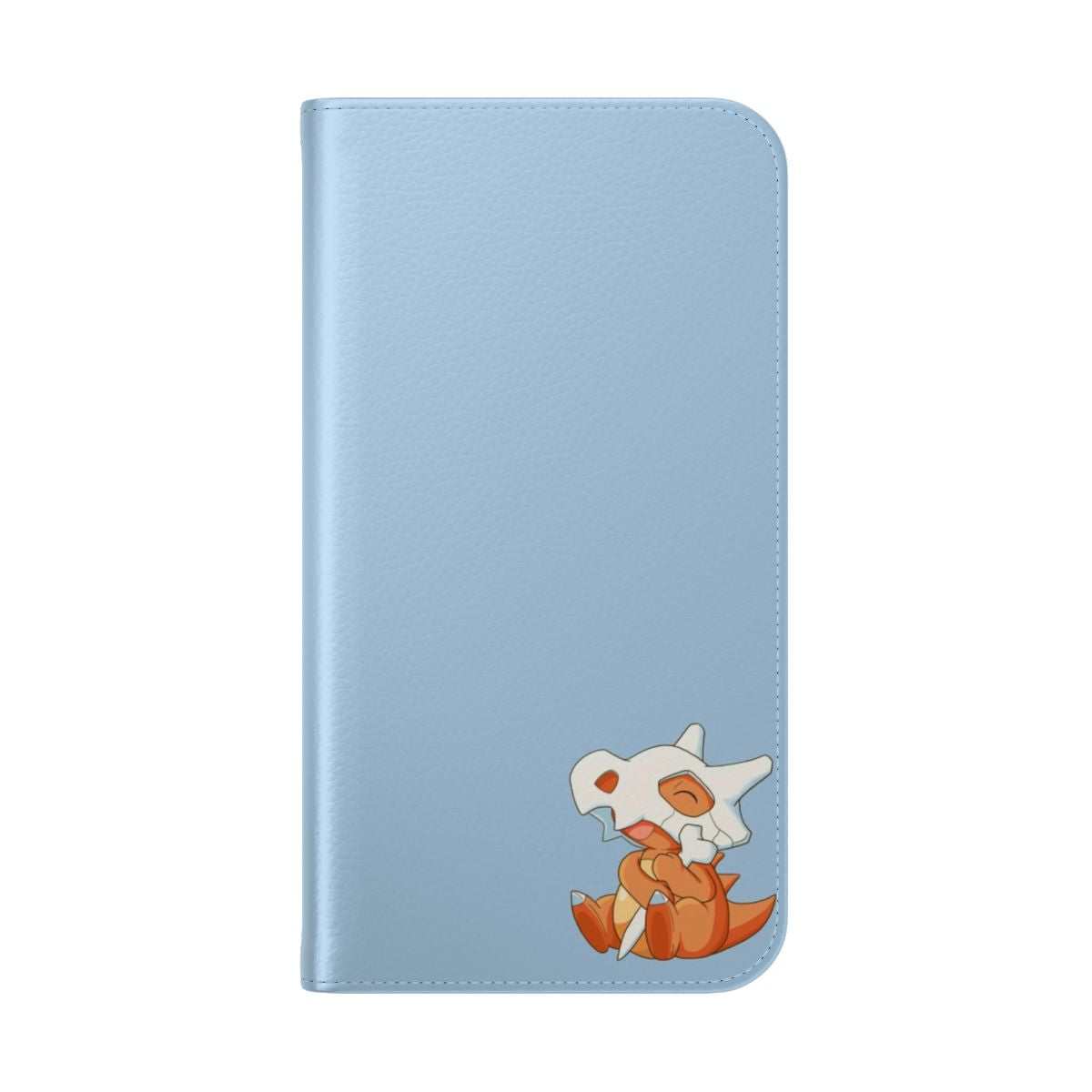 Cubone-themed flip phone case with cartoon character design - Folded Back