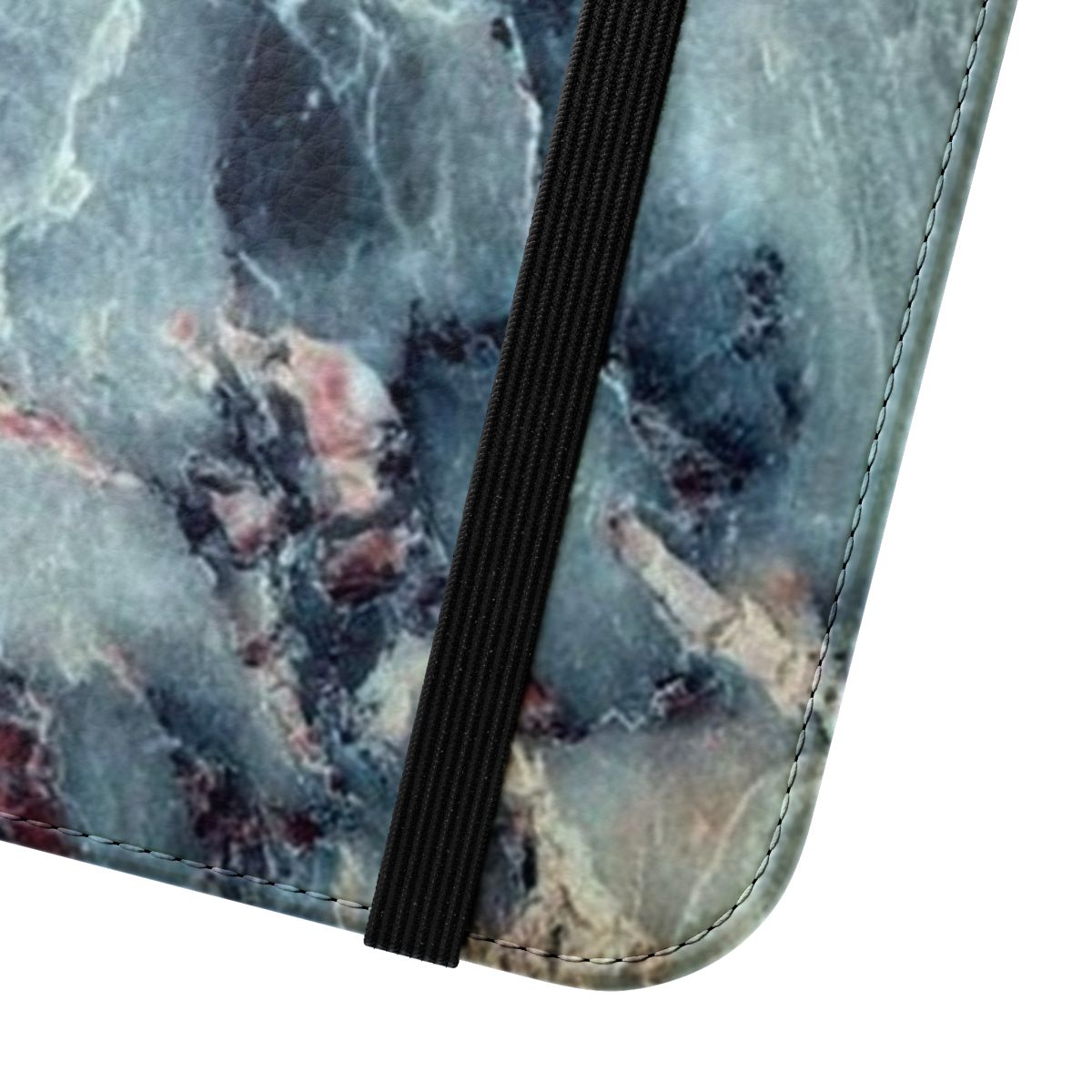 Marble stone flip cover phone case - Close Up