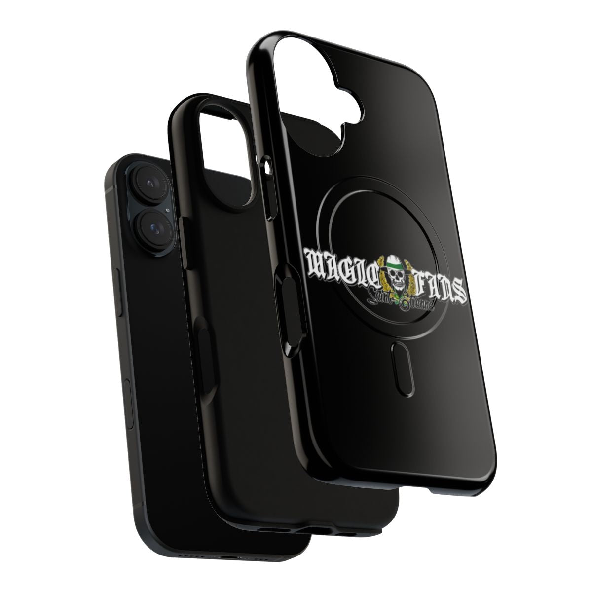 Magnetic phone case featuring the logo and colors of the Saint-Étienne football club. - Layers