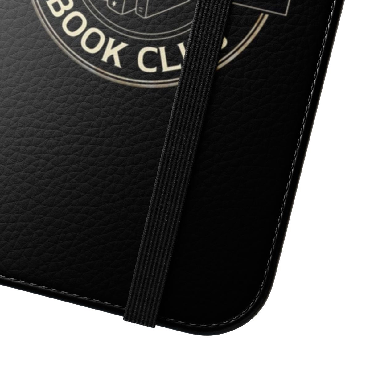 Flip cover phone case with Stephen King book club design - Close Up