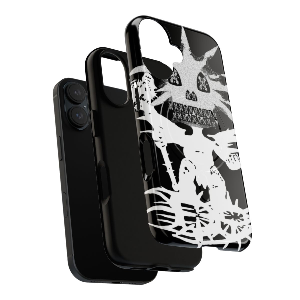 Magnetic tough phone case featuring a minimalist Drain Gang inspired design - Layers