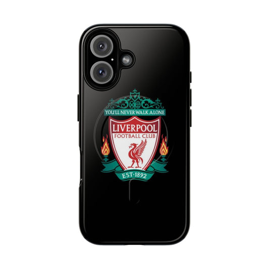 Magnetic phone case featuring the classic Liverpool FC logo and team colors