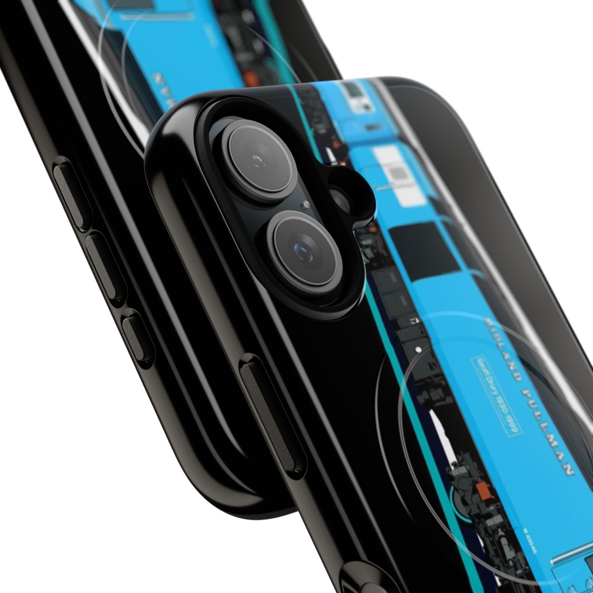 Magnetic tough phone case featuring a design of the Class 43 High-Speed Train - Detail