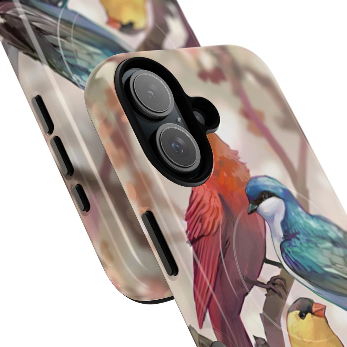 Vibrant and durable magnetic phone cases featuring a variety of birds in nature-inspired designs. - Detail