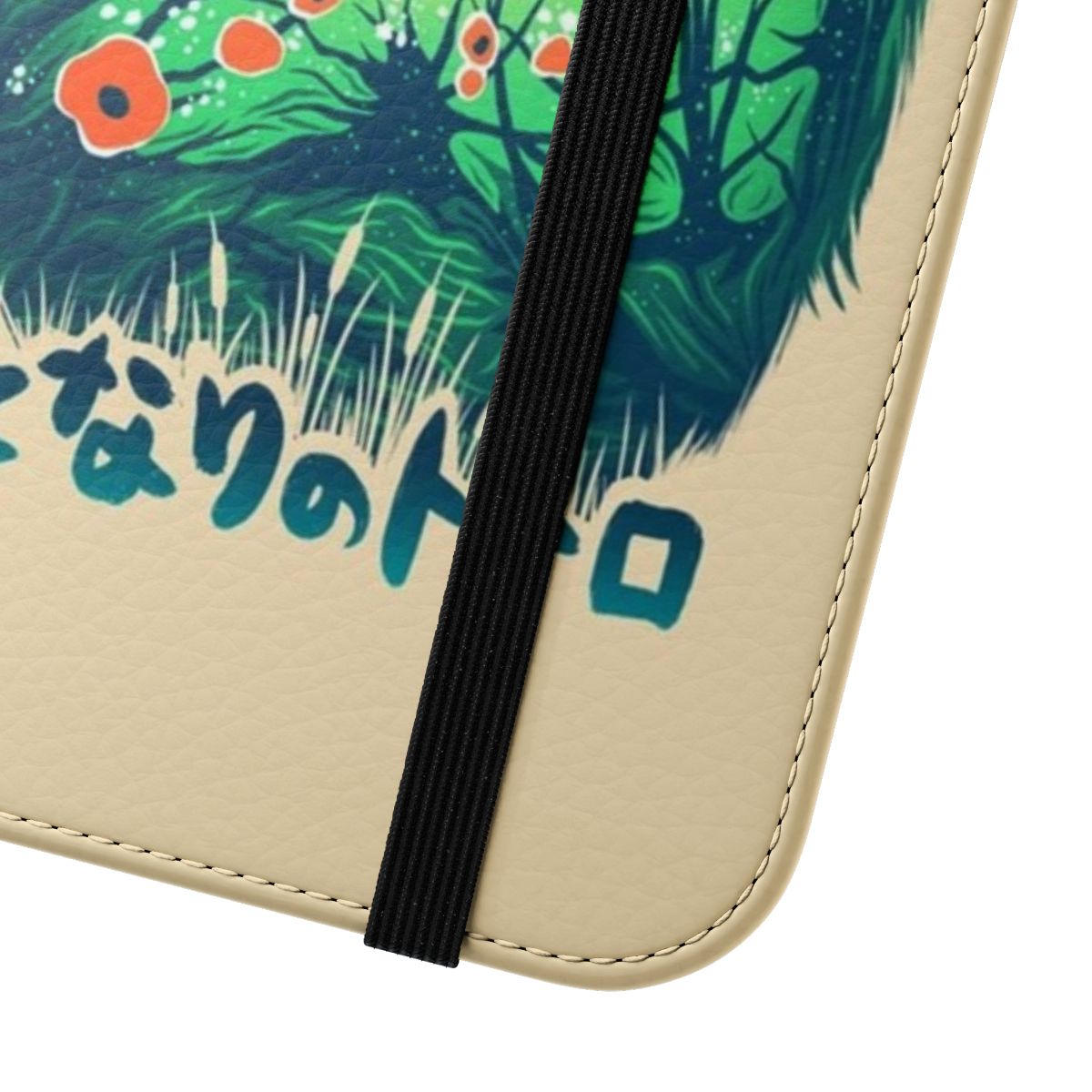 Flip cover phone case with an anime, manga, and fantasy inspired design - Close Up