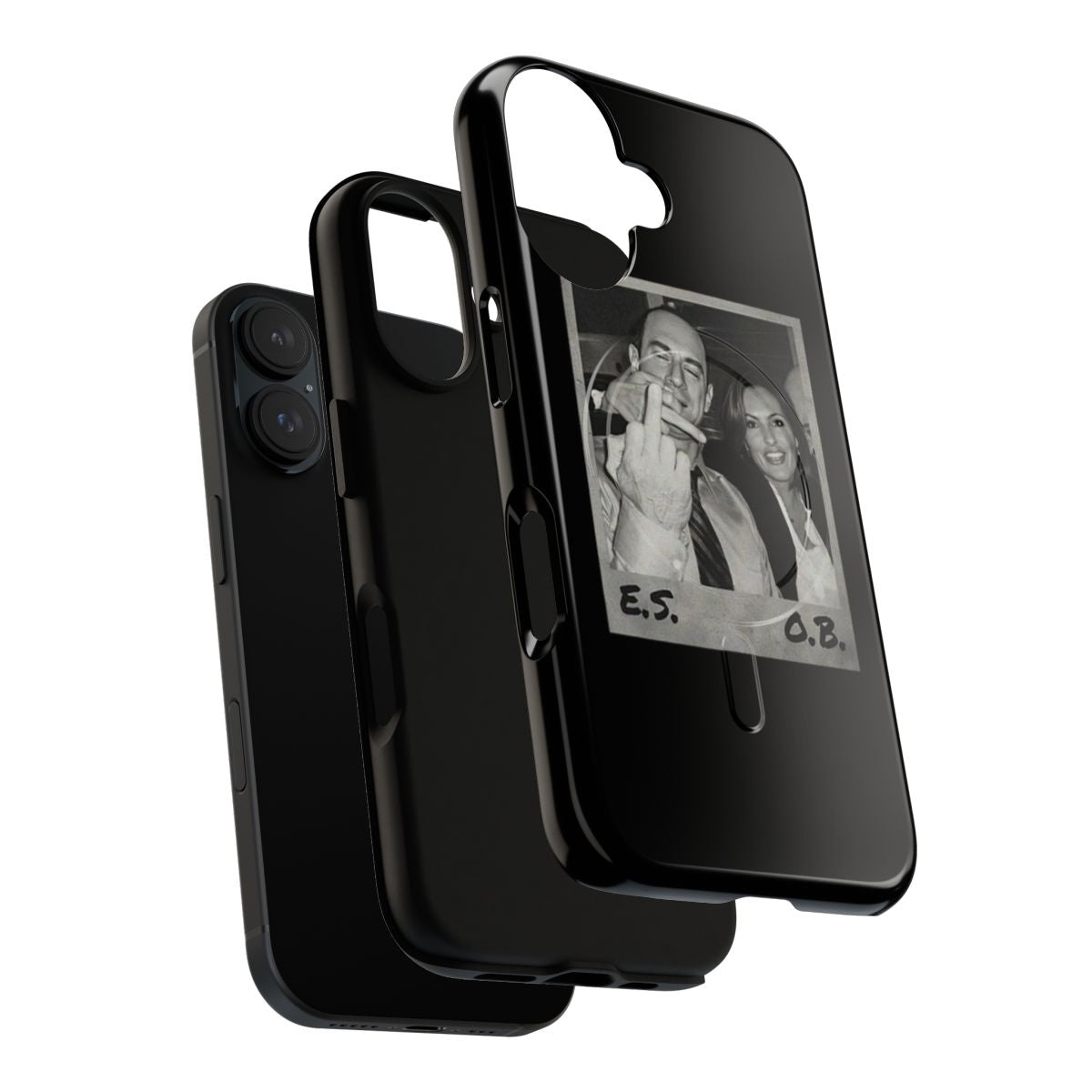 Magnetic tough phone case featuring Olivia Benson and Elliot Stabler from Law & Order: SVU - Layers