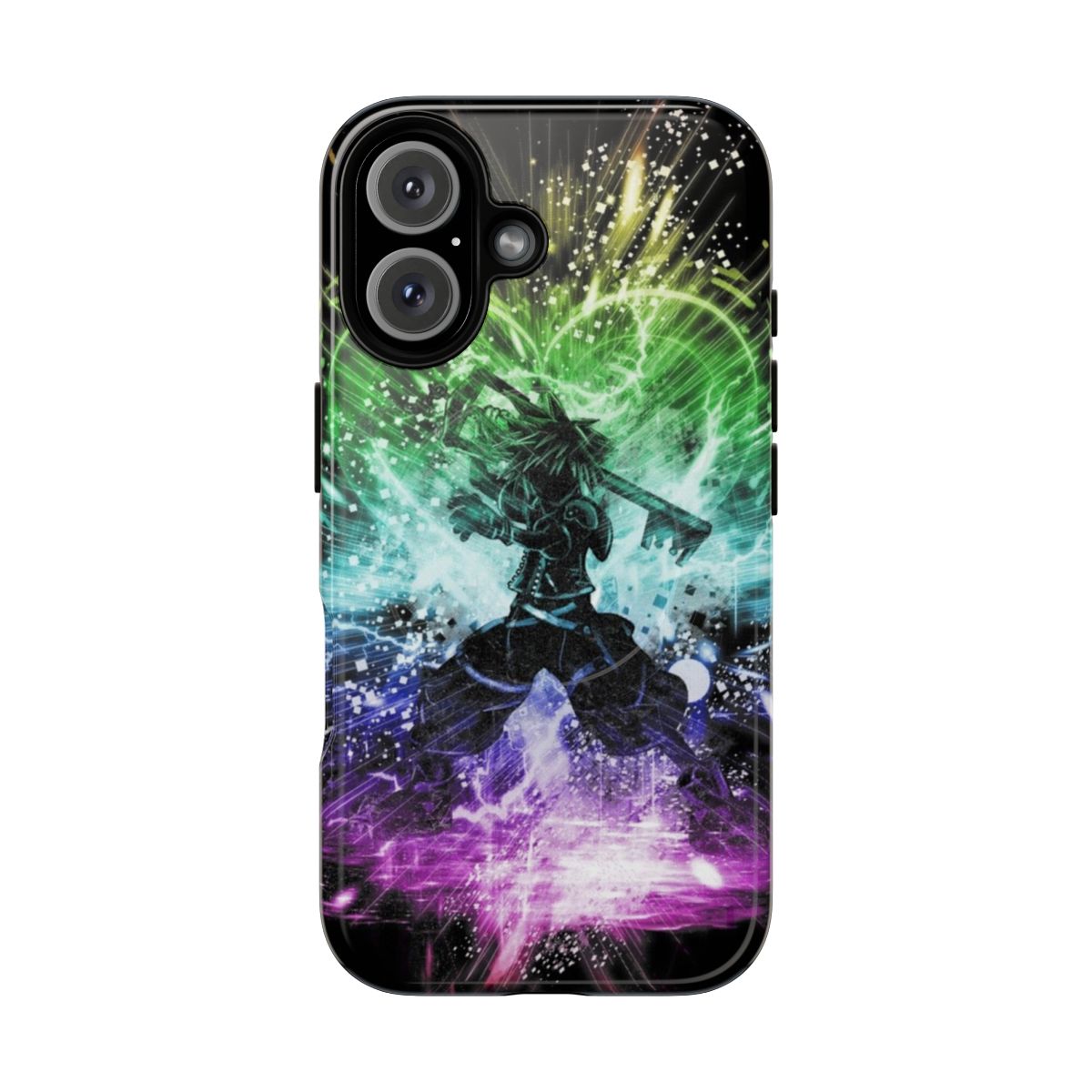 Magnetic tough phone case with a vibrant Kingdom Hearts-inspired design