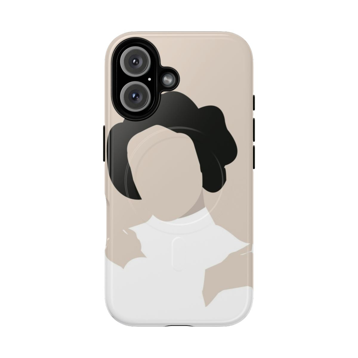 Image of a Star Wars Leia themed magnetic phone case