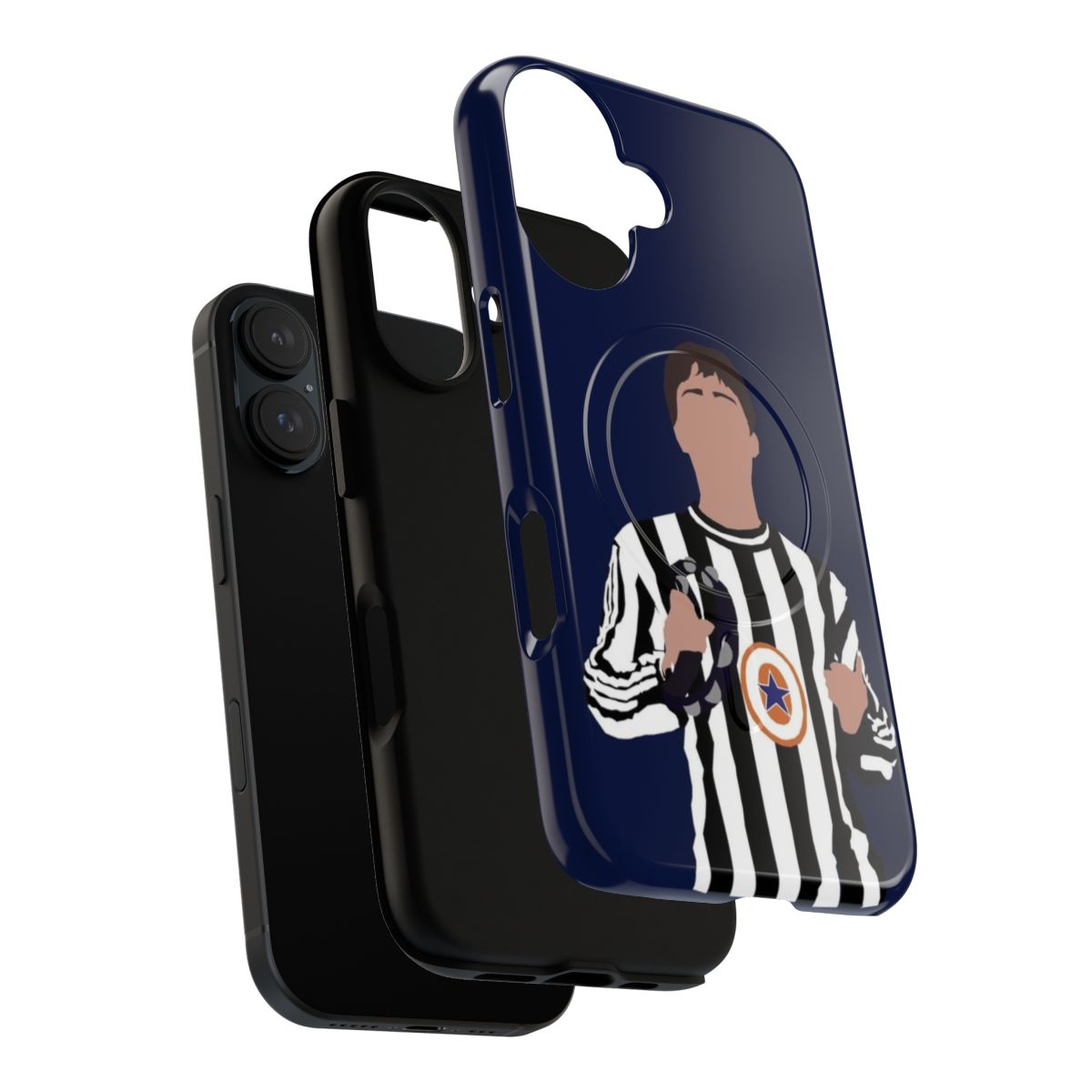 Phone case with Liam Gallagher and Newcastle United graphic - Layers