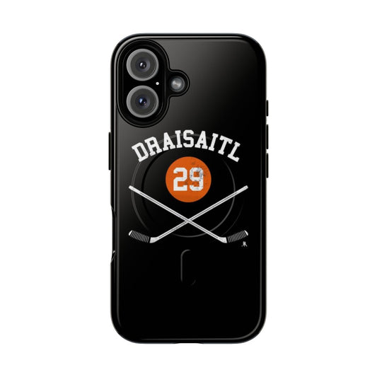 Hockey player Leon Draisaitl-inspired magnetic tough phone case