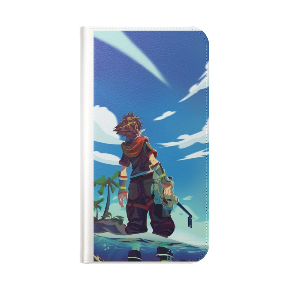 Sora from Kingdom Hearts 3 on a phone case - Folded Back