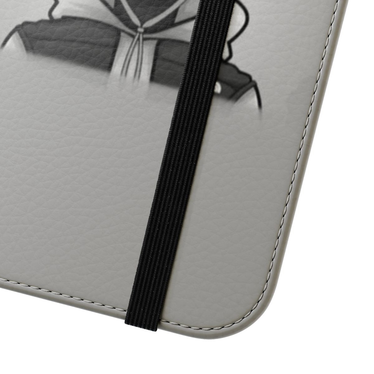 Stylish flip cover phone case with nike-inspired design - Close Up