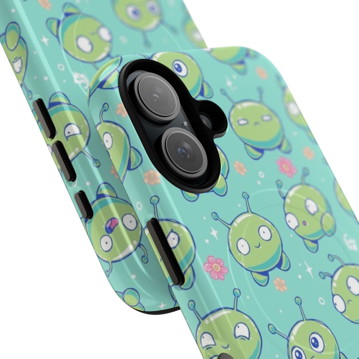 Mooncake-patterned phone case with a cosmic, space-themed design - Detail