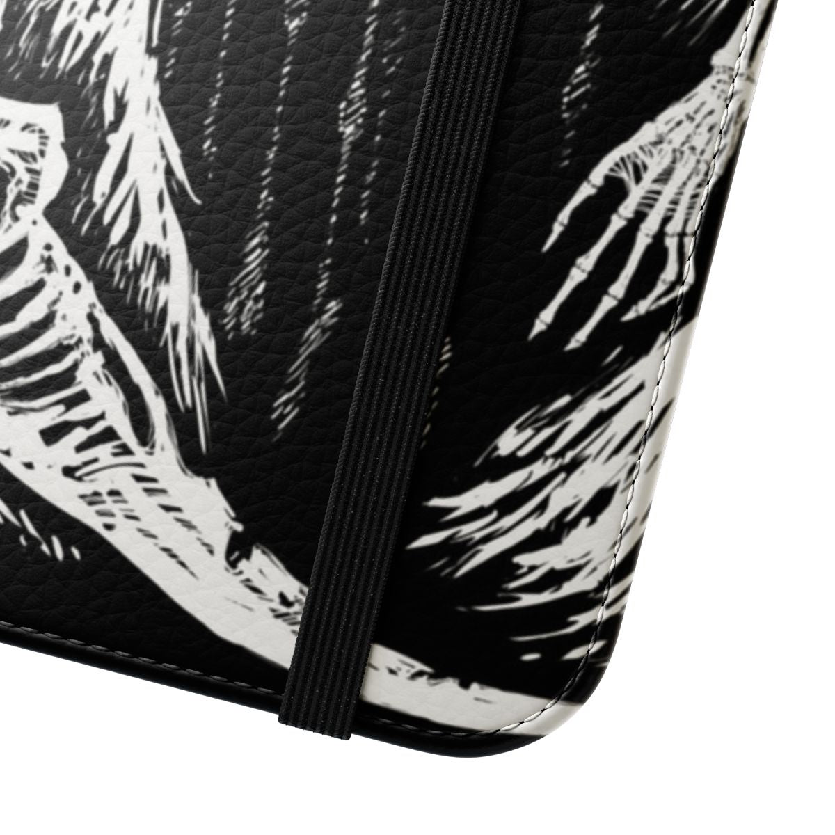 Haunting skeleton design phone case inspired by Dark Souls - Close Up