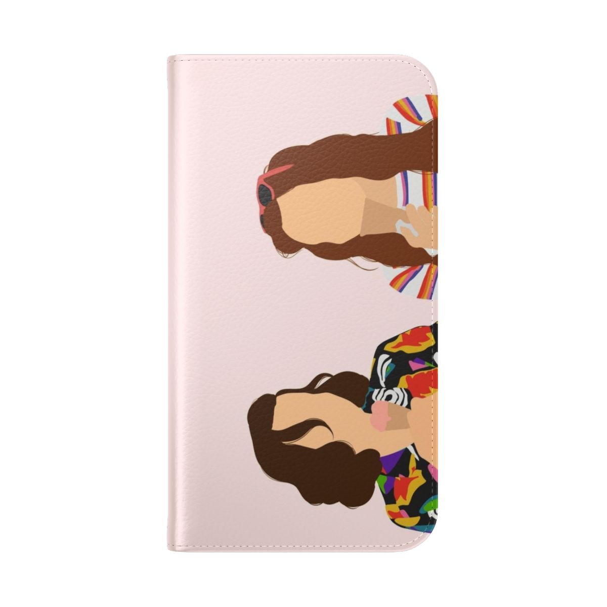 Stranger Things-inspired phone case featuring Eleven and Max Mayfield characters - Folded Back