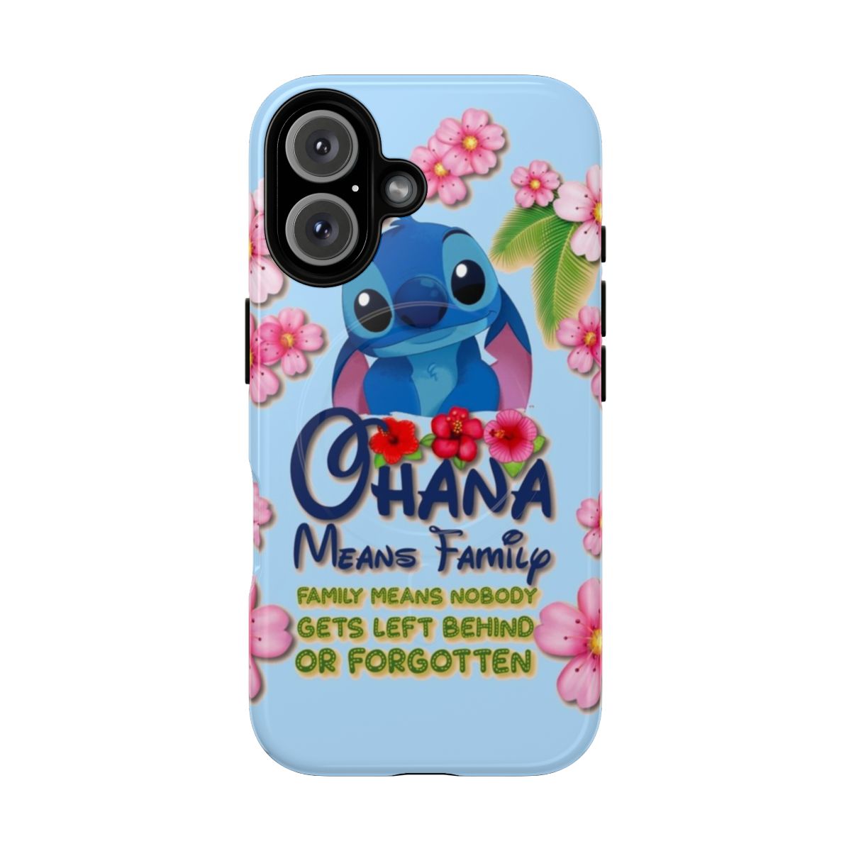 Colorful and durable phone case featuring the beloved characters Lilo and Stitch from the Disney animated film.