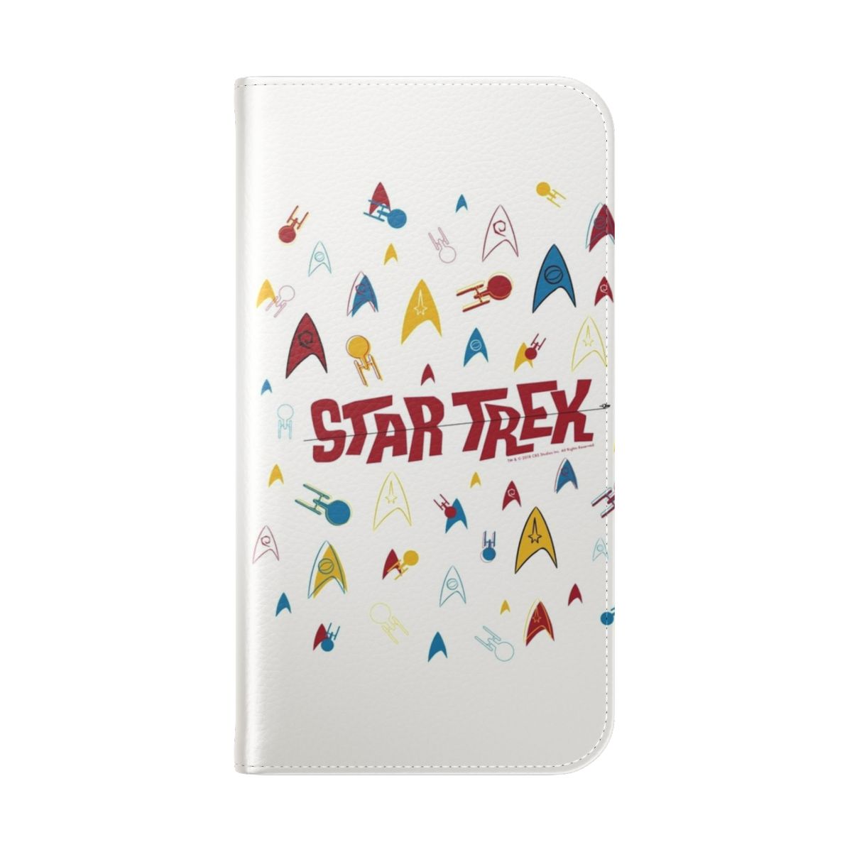 Retro Star Trek Original Series Starfleet Collage Phone Case - Folded Back